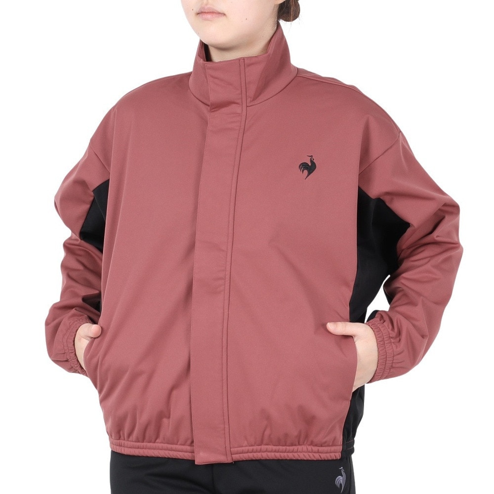 ルコックスポルティフ（lecoqsportif）（レディース）はっ水 防風 保温 ストレッチ ボンディング フリースジャケット LT4FWB60L RD00