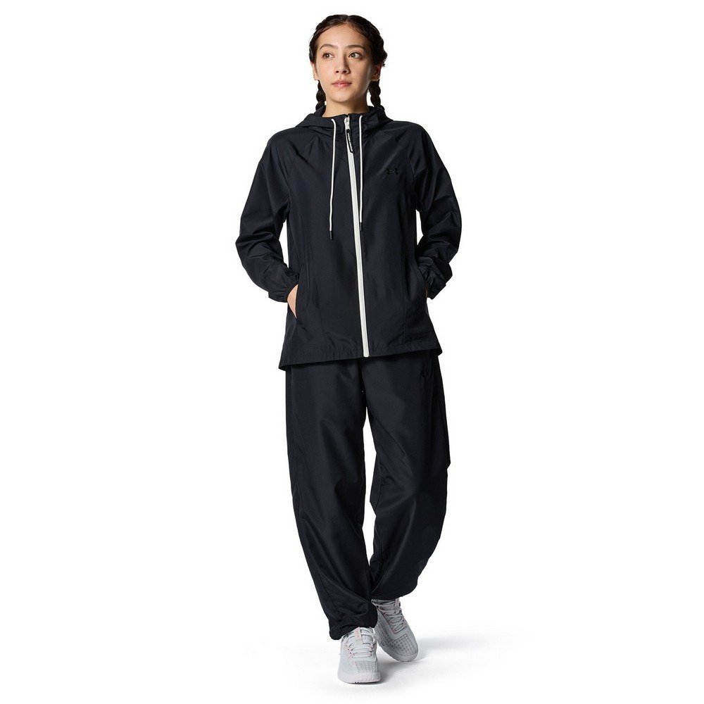 アンダーアーマー（UNDER ARMOUR）（レディース）ノーライナー ウーブン フルジップ フーディー 6012630 001