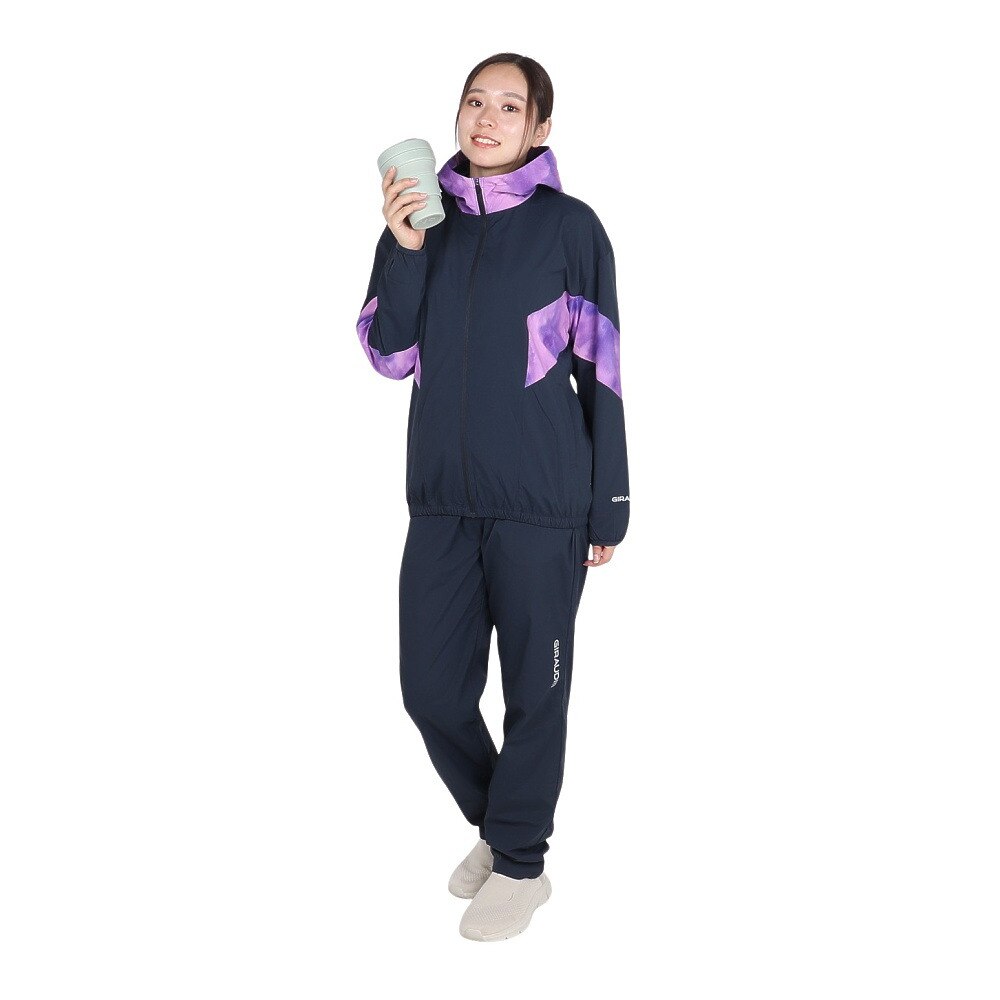 ジローム（GIRAUDM）（レディース）絶耐撥水 メッシュ ブレーカーパンツ WB4F0025-TR855-GRSD NVY