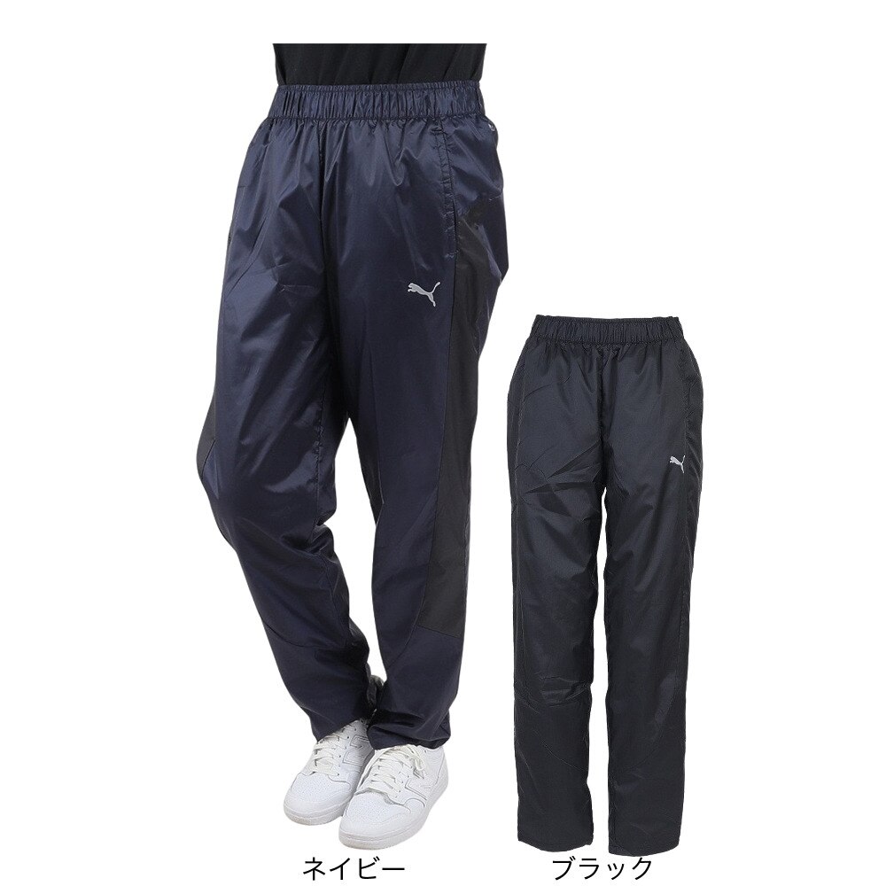 プーマ（PUMA）（レディース）裏トリコットウーブンパンツ W 672964 43 NVY