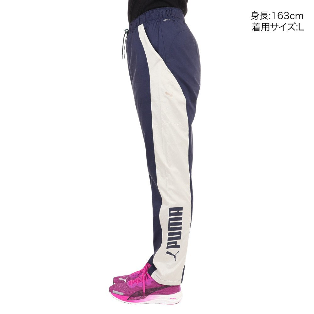 プーマ（PUMA）（レディース）裏起毛トリコット ウーブンパンツ 524295 06 NVY