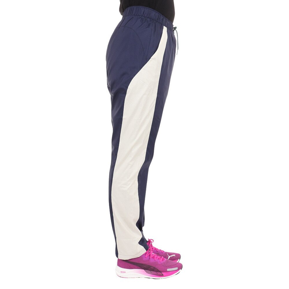プーマ（PUMA）（レディース）裏起毛トリコット ウーブンパンツ 524295 06 NVY