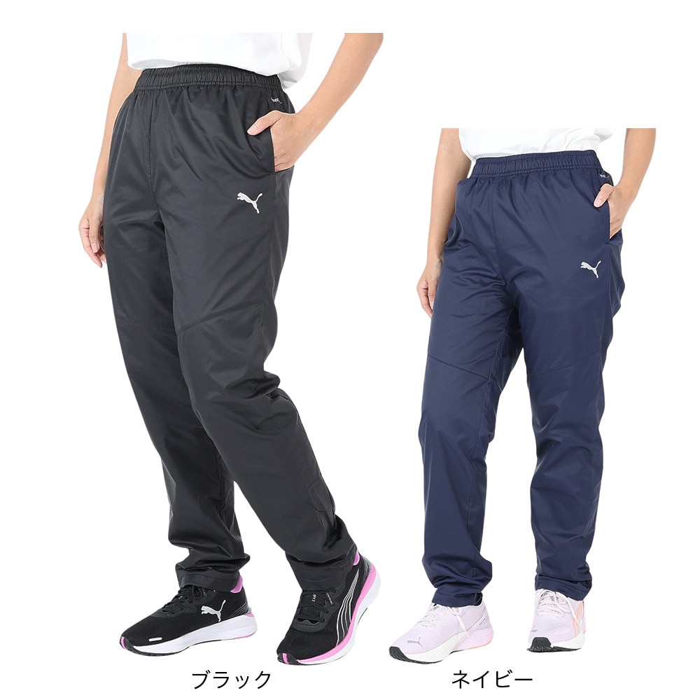 プーマ（PUMA）（レディース）裏起毛 トリコット ウーブンパンツ 525025 06 NVY
