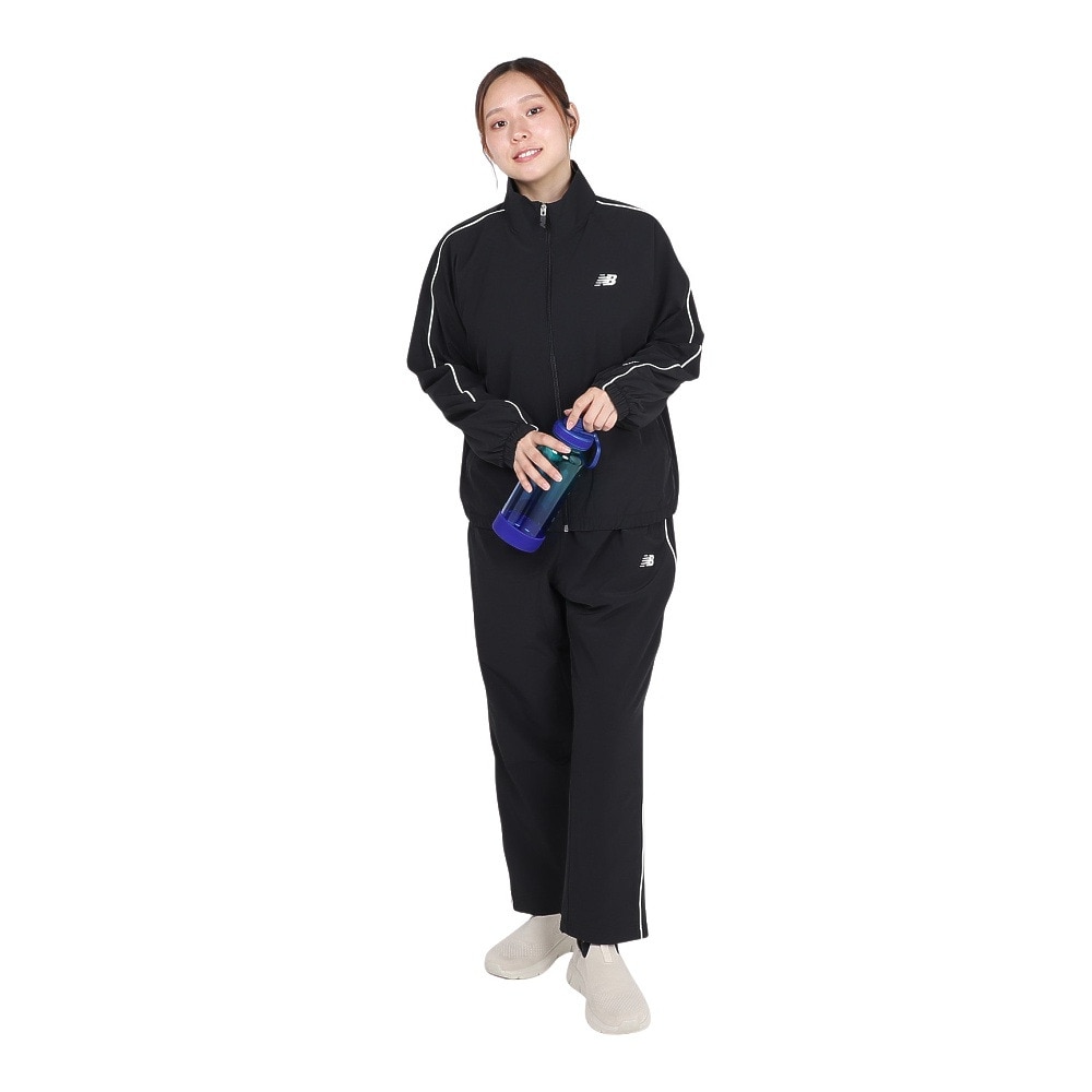 ニューバランス（new balance）（レディース）裏起毛 トリコット ラインド ウーブン トラックパンツ AWP53171BK