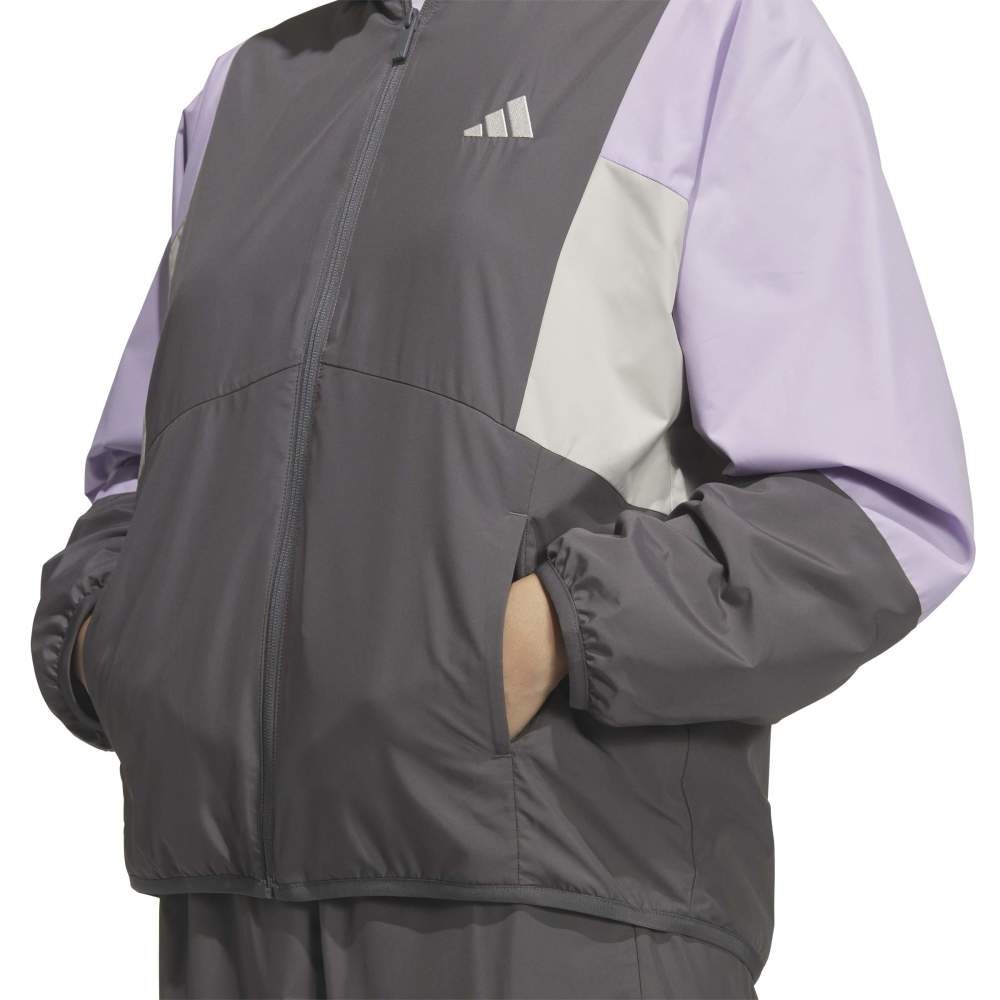 アディダス（adidas）（レディース）トラム ルーズフィット カラー ブロッキング ウインドブレーカー ジャケット P0338-KA0937