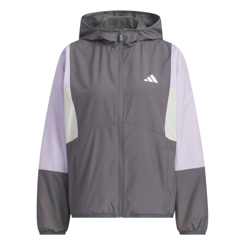 アディダス（adidas）（レディース）トラム ルーズフィット カラー ブロッキング ウインドブレーカー ジャケット P0338-KA0937
