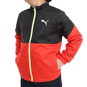 プーマ（PUMA）（キッズ）ウラトリウーブンジャケット 584970-03 RED スポーツウェア オンライン価格
