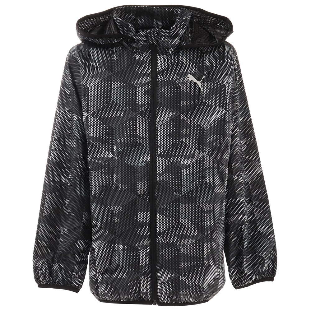  ジュニア ESS AOPウィンドブレーカー 588808-01 BLK