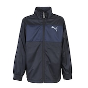 プーマ(PUMA)(キッズ)裏トリコット ウーブンジャケット B 672965 01 BLK