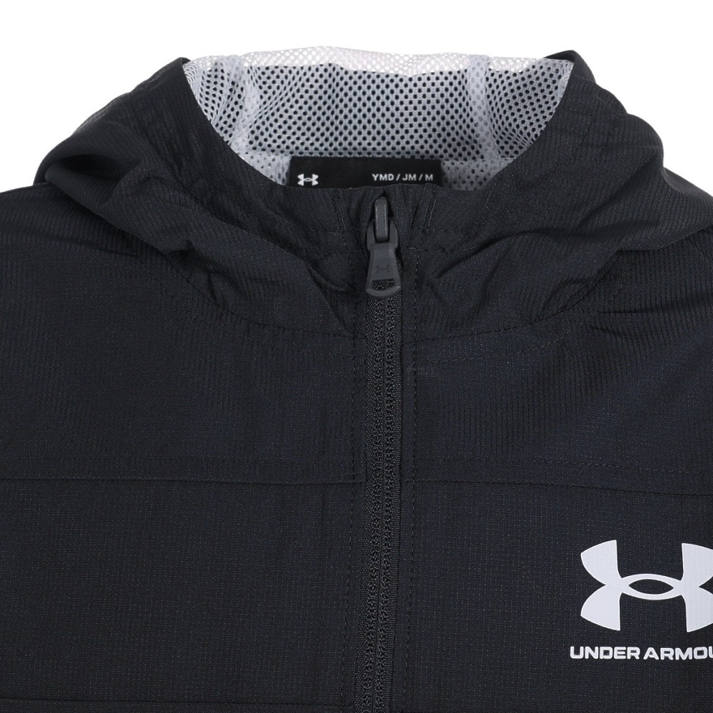 アンダーアーマー（UNDER ARMOUR）（キッズ）撥水 フルジップ ボーイズ UAスポーツスタイル ウインドブレーカー 1370183 003