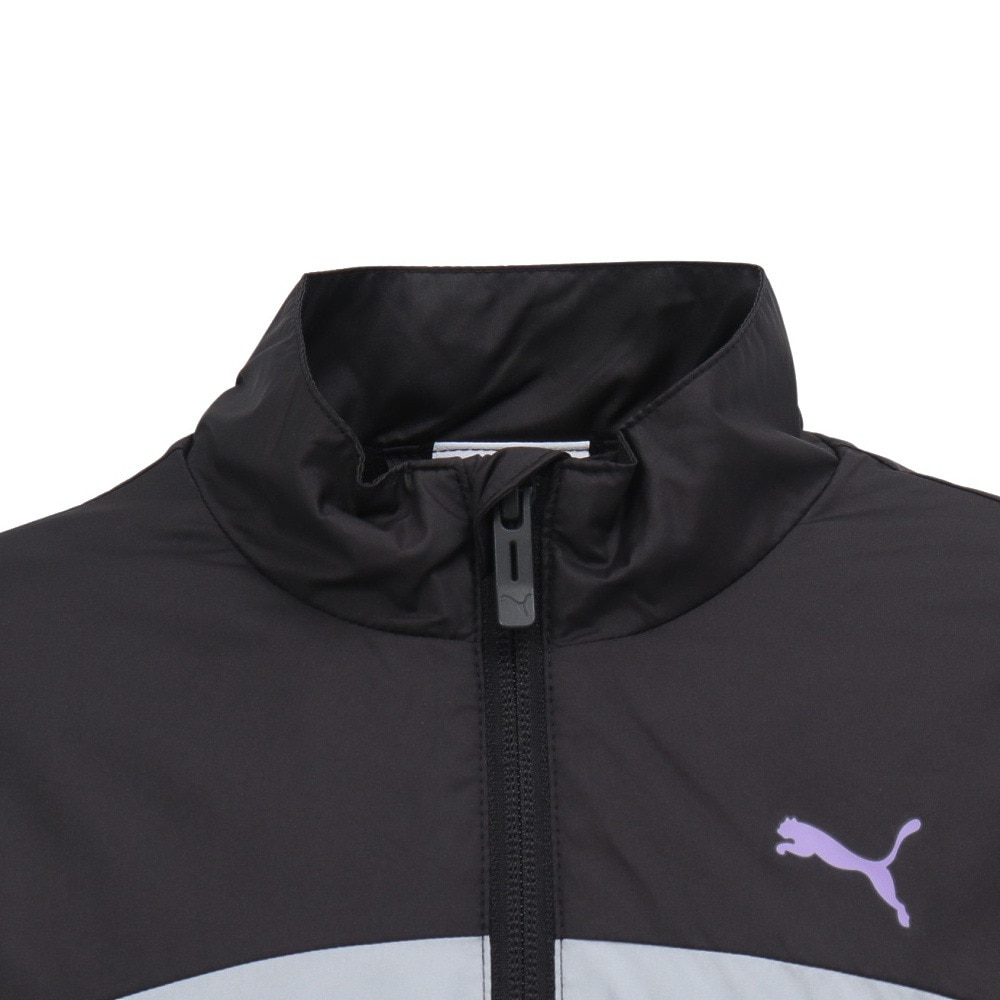 プーマ（PUMA）（キッズ）ジュニア ウーブン トリコット ラインド ジャケット 689990 01 BLK