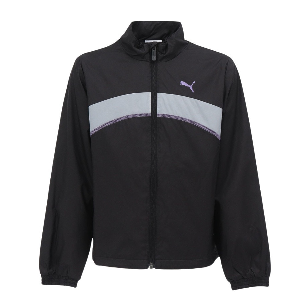 プーマ（PUMA）（キッズ）ジュニア ウーブン トリコット ラインド ジャケット 689990 01 BLK