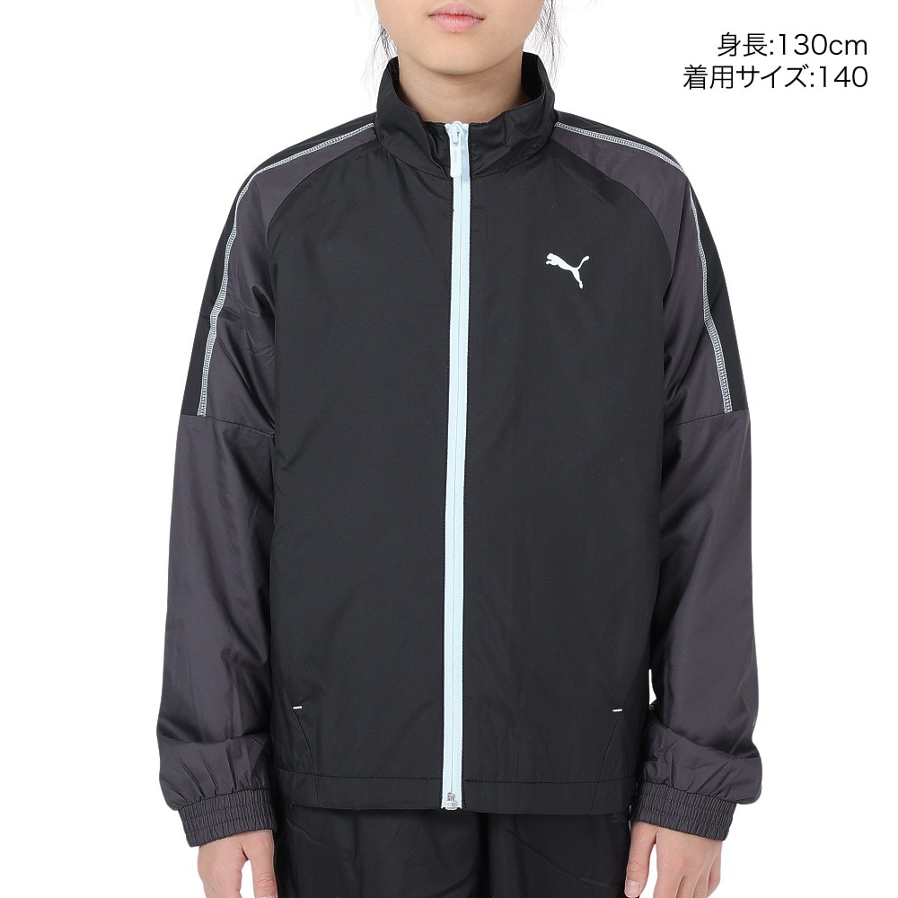 プーマ（PUMA）（キッズ）ジャケット キッズ ガールズ MOTION ウーブン ウラトリコット 677727 01 BLK