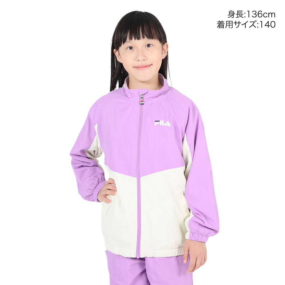フィラ（FILA）（キッズ）ジュニア 裏トリコットジャケット 143-715LAV