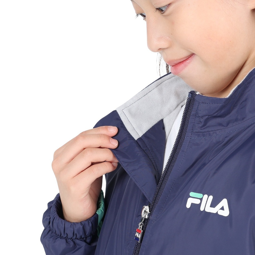 フィラ（FILA）（キッズ）ジュニア 裏トリコットジャケット 143-715NV