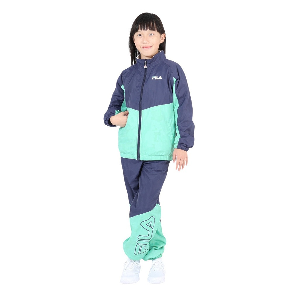 フィラ（FILA）（キッズ）ジュニア 裏トリコットジャケット 143-715NV