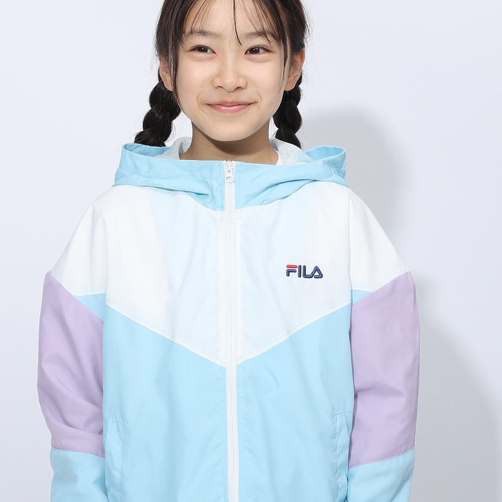 フィラ（FILA）（キッズ）裏メッシュ タフタジャケット 144713-SAX