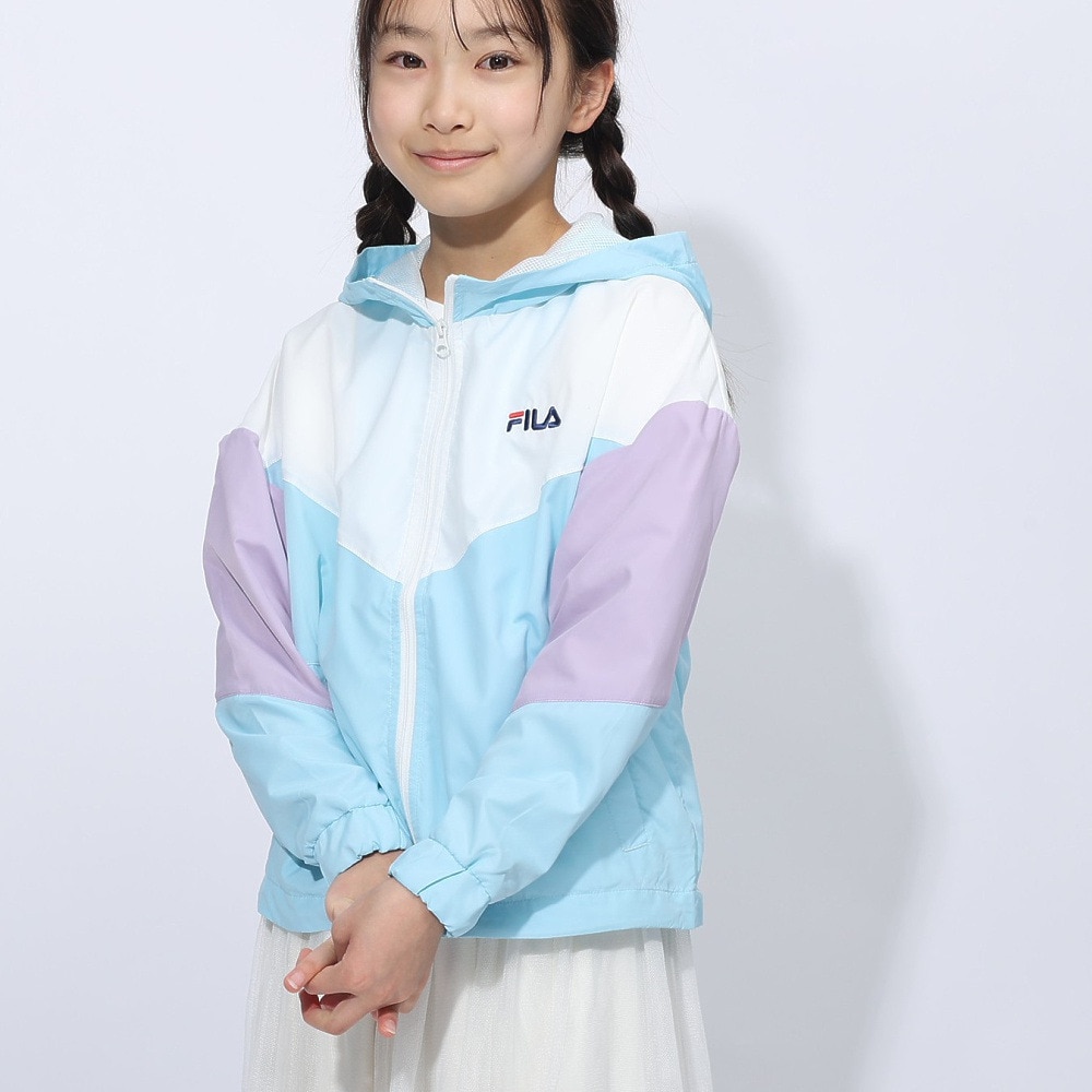 フィラ（FILA）（キッズ）裏メッシュ タフタジャケット 144713-SAX