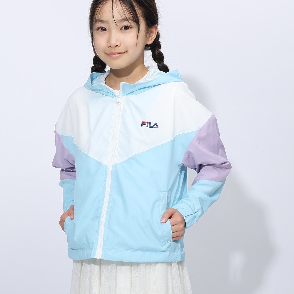 フィラ（FILA）（キッズ）裏メッシュ タフタジャケット 144713-SAX