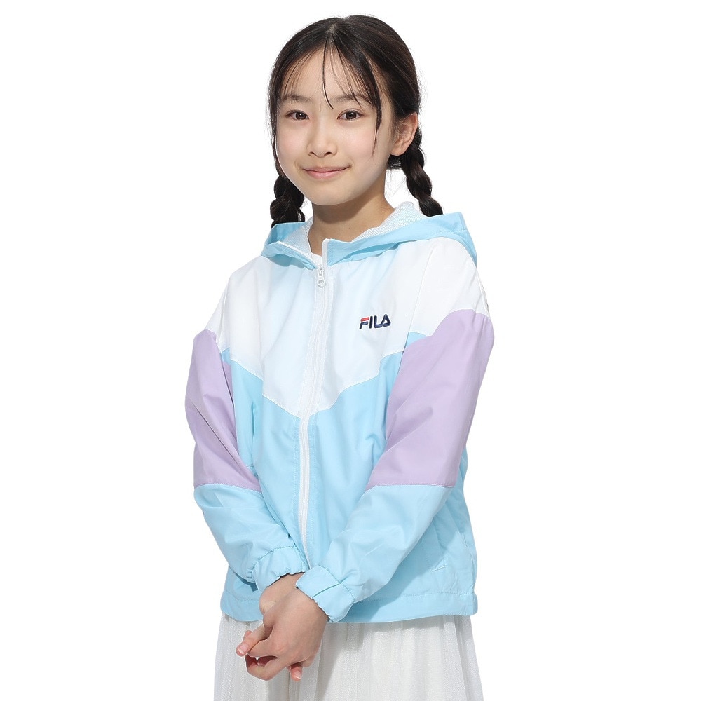 フィラ（FILA）（キッズ）裏メッシュ タフタジャケット 144713-SAX