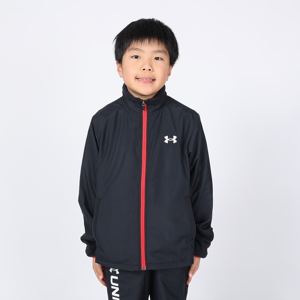 アンダーアーマー（UNDER ARMOUR）（キッズ）ハイブリッド ウーブン フルジップ ジャケット 1381177 001