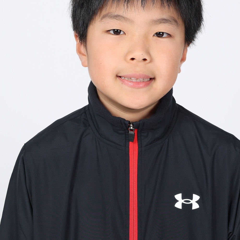 アンダーアーマー（UNDER ARMOUR）（キッズ）ハイブリッド ウーブン フルジップ ジャケット 1381177 001