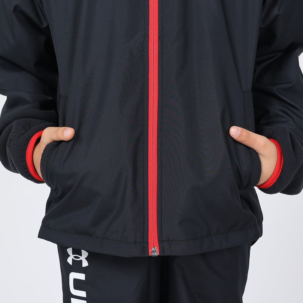 アンダーアーマー（UNDER ARMOUR）（キッズ）ハイブリッド ウーブン フルジップ ジャケット 1381177 001