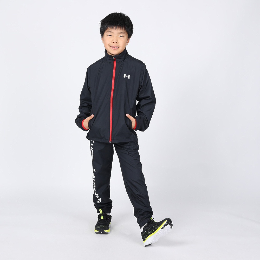 アンダーアーマー（UNDER ARMOUR）（キッズ）ハイブリッド ウーブン フルジップ ジャケット 1381177 001
