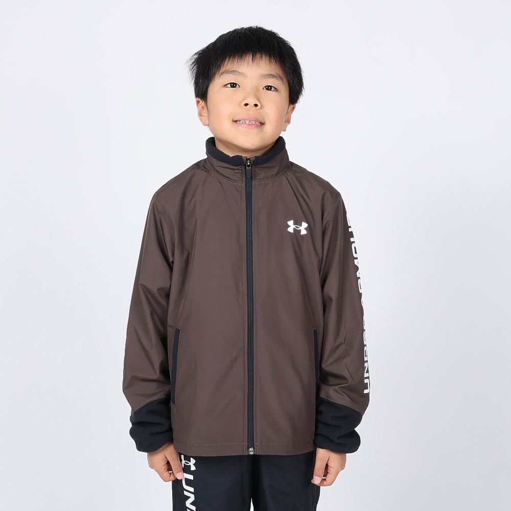 アンダーアーマー（UNDER ARMOUR）（キッズ）ハイブリッド ウーブン フルジップ ジャケット 1381177 200