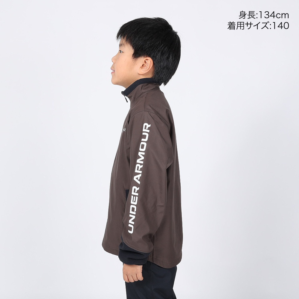 アンダーアーマー（UNDER ARMOUR）（キッズ）ハイブリッド ウーブン フルジップ ジャケット 1381177 200