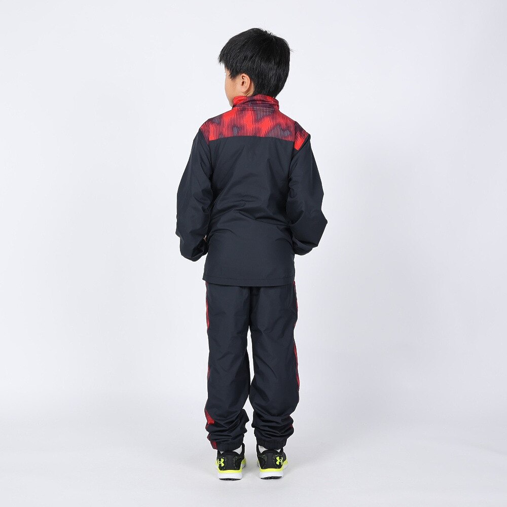 アンダーアーマー（UNDER ARMOUR）（キッズ）ジュニア トリコット プリント ウーブン フルジップ ジャケット 1381178 002