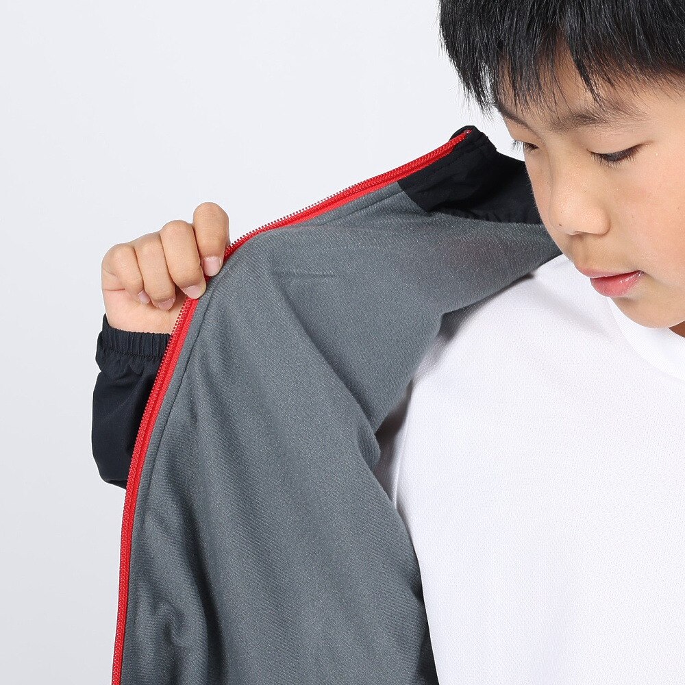 アンダーアーマー（UNDER ARMOUR）（キッズ）ジュニア トリコット プリント ウーブン フルジップ ジャケット 1381178 002
