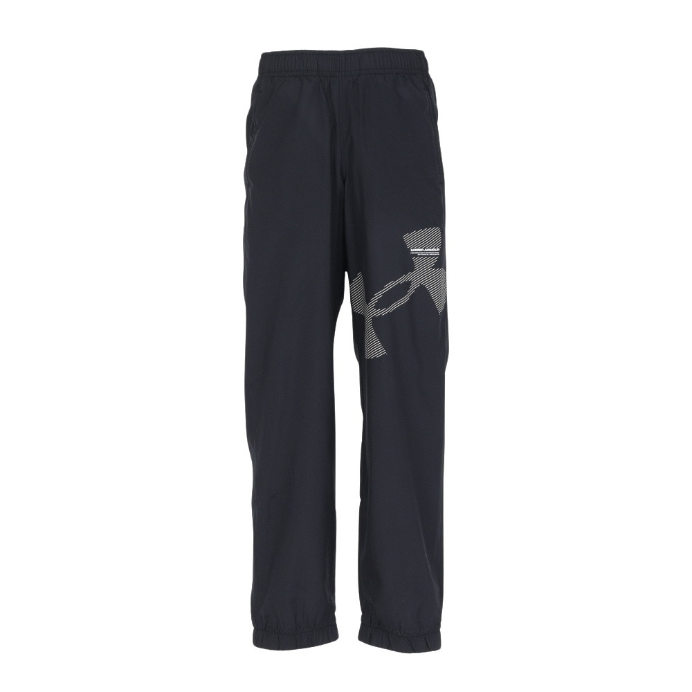 アンダーアーマー（UNDER ARMOUR）（キッズ）ボーイズ トリコット ラインド ビッグロゴ パンツ 6007821 001
