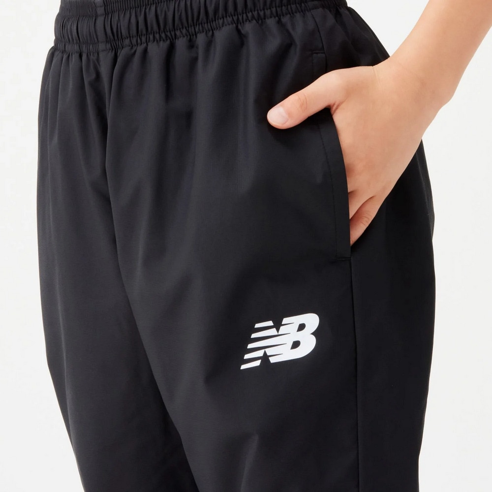 ニューバランス（new balance）（キッズ）ウィンドパンツ 裏地起毛トリコット ABP45289BK