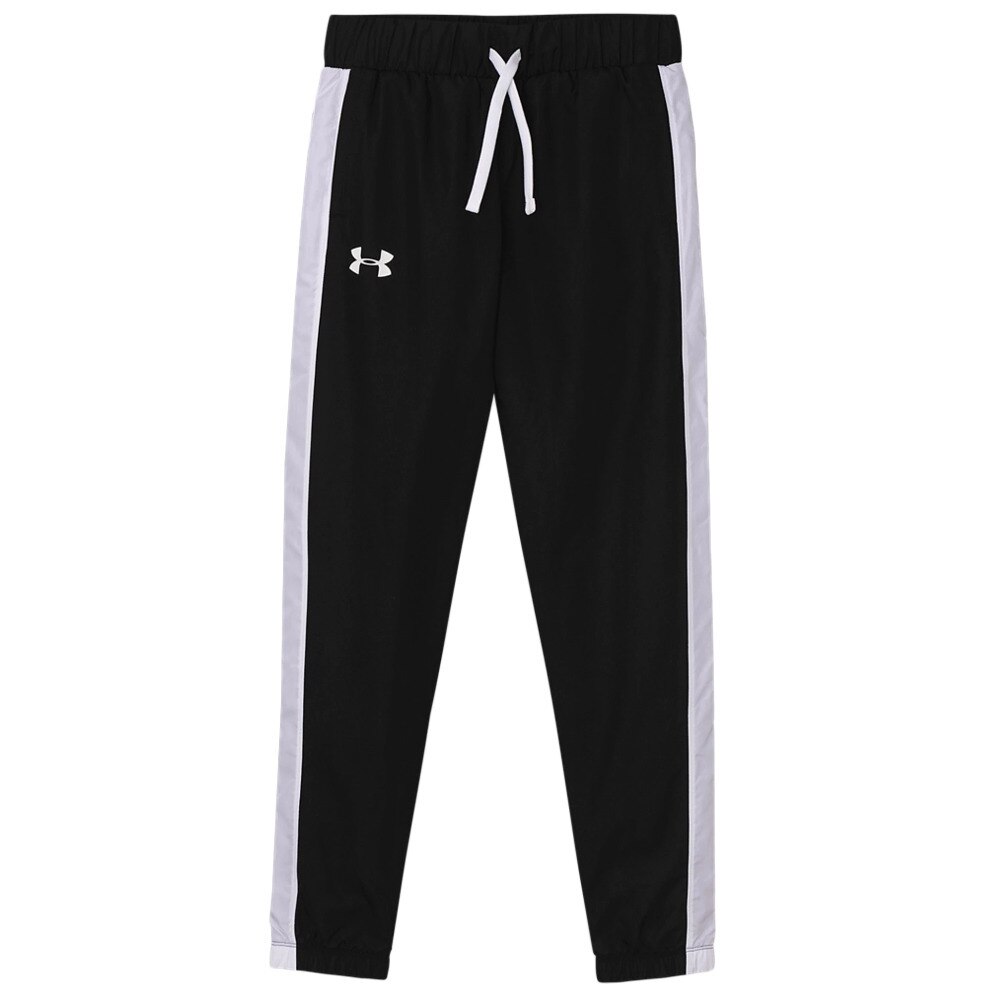 ガールズ UAウーブン トリコット ジョガー 1347739 BLK/WHT AT オンライン価格