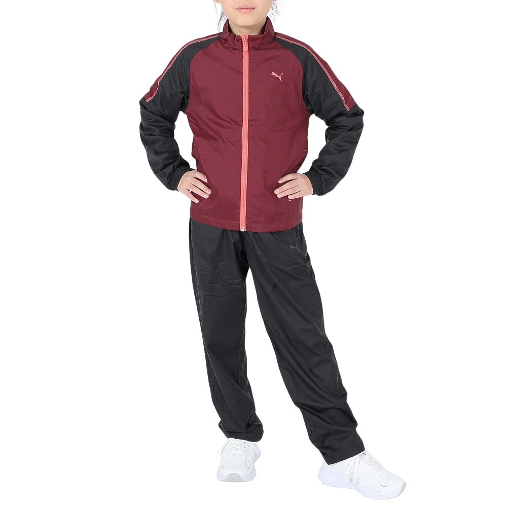 プーマ（PUMA）（キッズ）パンツ キッズ ガールズ MOTION ウーブン ウラトリコット 677728 01 BLK