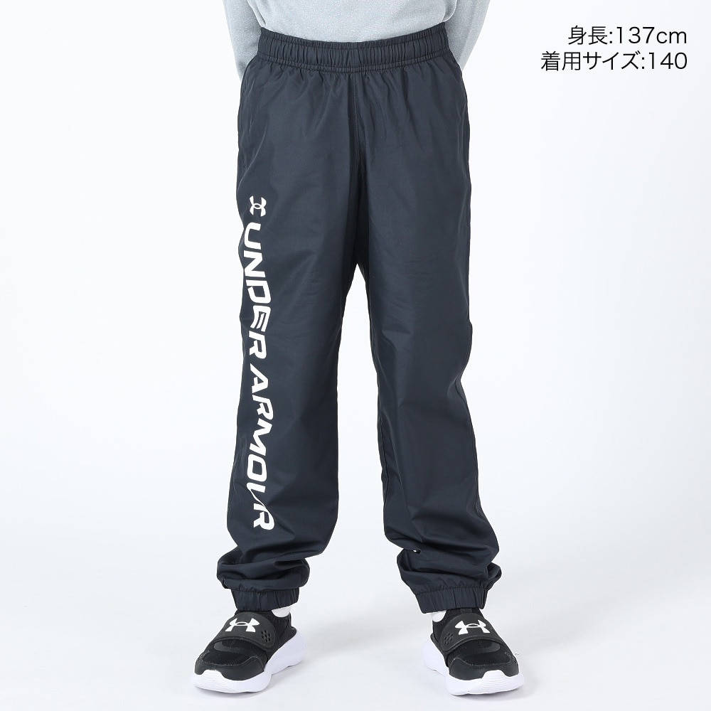 アンダーアーマー（UNDER ARMOUR）（キッズ）ジュニア トリコット ラインド ウーブン パンツ 1381179 001