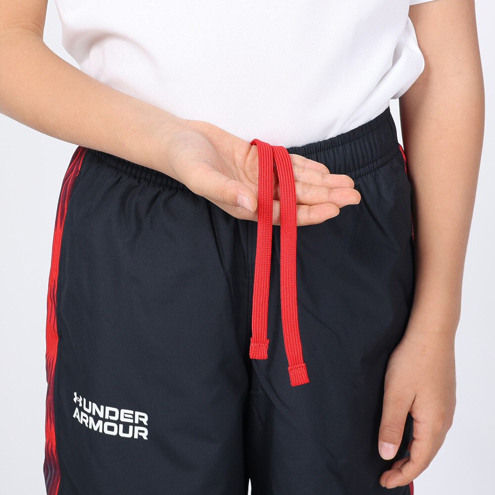 アンダーアーマー（UNDER ARMOUR）（キッズ）ジュニア トリコット プリント ウーブン パンツ 1381856 002