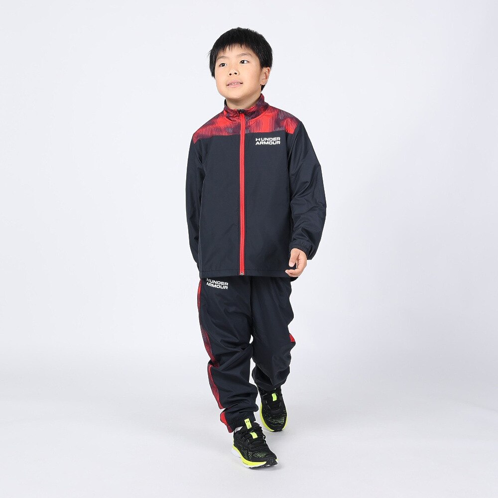 アンダーアーマー（UNDER ARMOUR）（キッズ）ジュニア トリコット プリント ウーブン パンツ 1381856 002