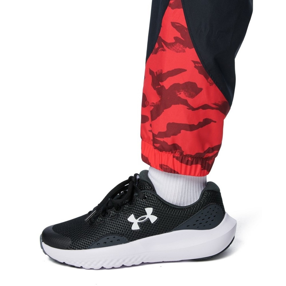 アンダーアーマー（UNDER ARMOUR）（キッズ）ジュニア トリコット ラインド プリント ウーブン パンツ 1388287 002