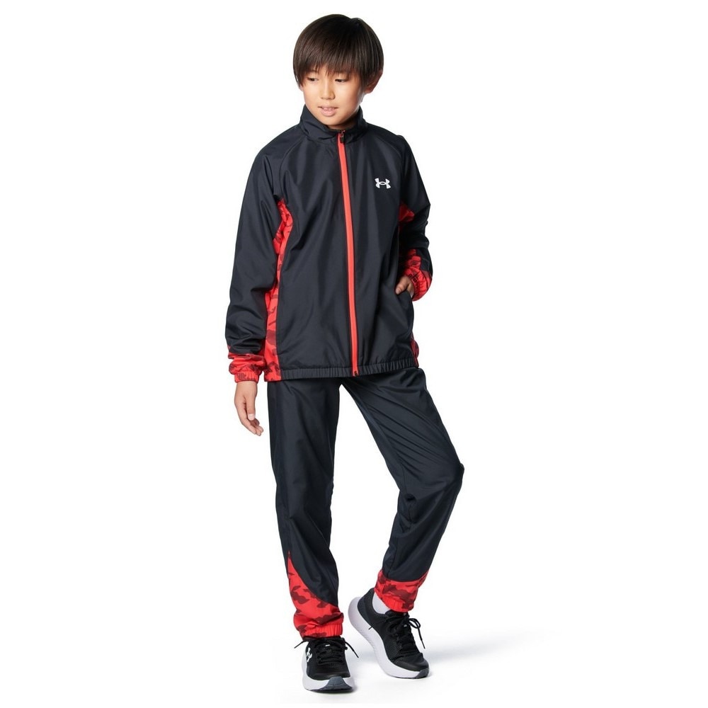 アンダーアーマー（UNDER ARMOUR）（キッズ）ジュニア トリコット ラインド プリント ウーブン パンツ 1388287 002