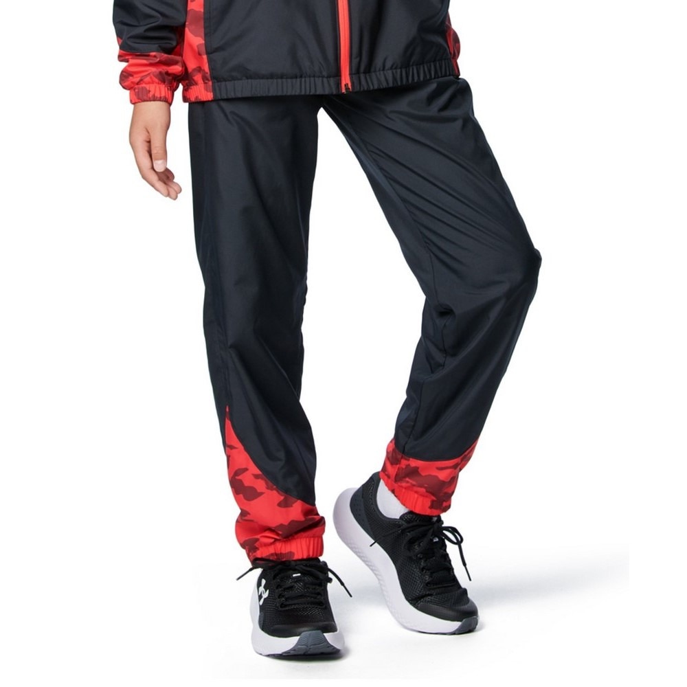 アンダーアーマー（UNDER ARMOUR）（キッズ）ジュニア トリコット ラインド プリント ウーブン パンツ 1388287 002