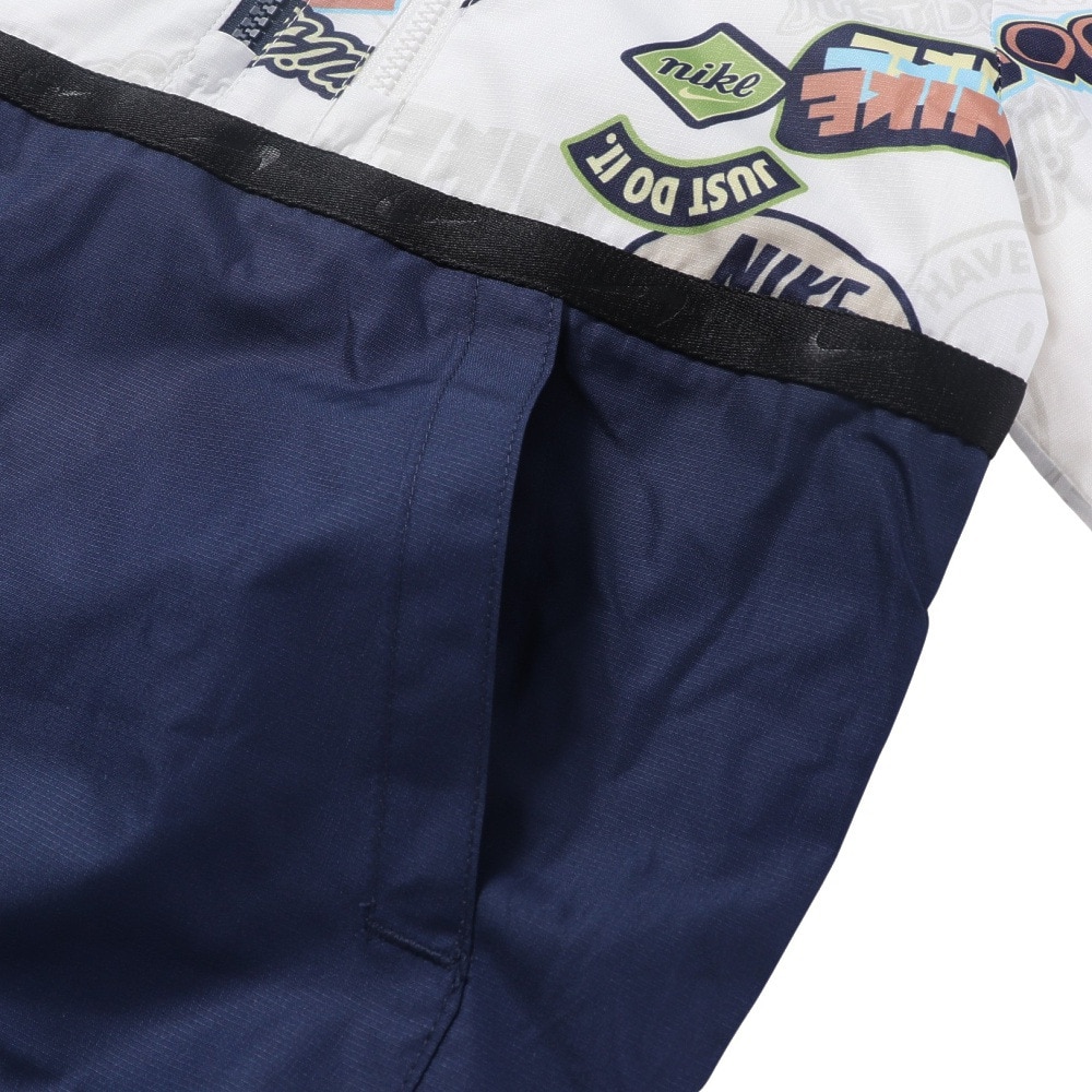 ナイキ（NIKE）（キッズ）ハーフジップ プリントブロック アノラックジャケット 76K536-782