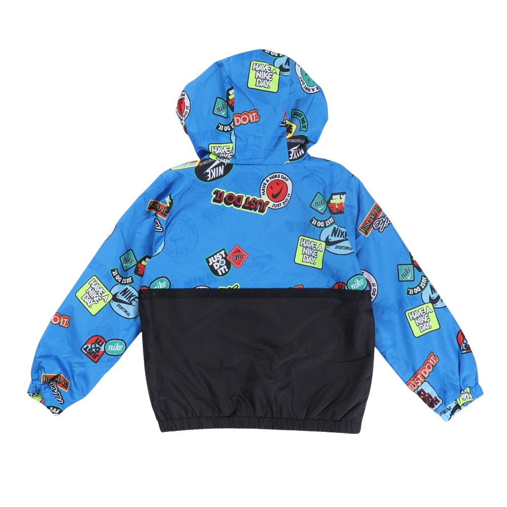 ナイキ（NIKE）（キッズ）ハーフジップ プリントブロック アノラックジャケット 86K536-B68