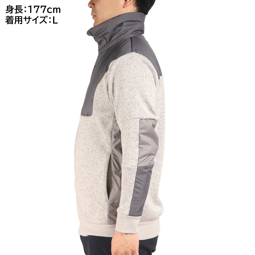 デュアリグ（DUARIG）（メンズ）セーター ライク ニットブルゾン HEAT-X 857D1UK2172 GRY