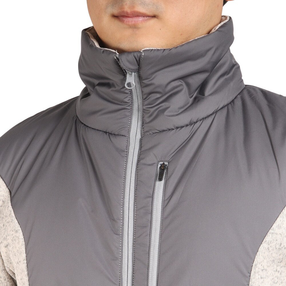 デュアリグ（DUARIG）（メンズ）セーター ライク ニットブルゾン HEAT-X 857D1UK2172 GRY