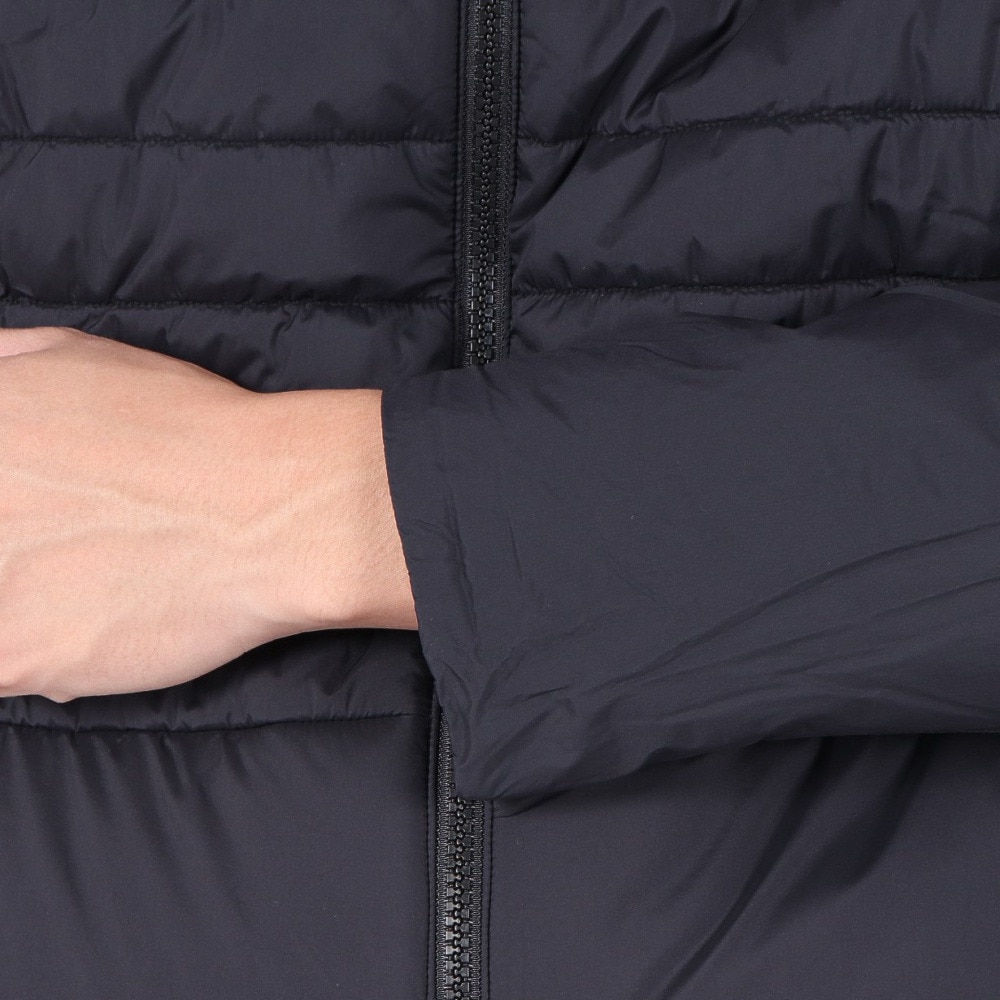 デサント（DESCENTE）（メンズ）AERO CAPSULE ハイブリッド バックロゴ フルジップフーディー DMMWJC40 BK