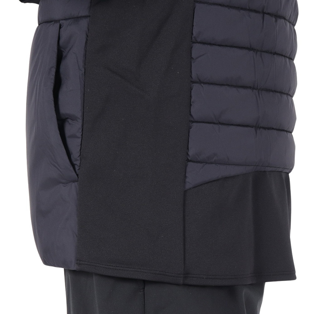デサント（DESCENTE）（メンズ）AERO CAPSULE ハイブリッド バックロゴ フルジップフーディー DMMWJC40 BK