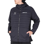 デサント(DESCENTE)(メンズ)AERO CAPSULE ハイブリッド バックロゴ フルジップフーディー DMMWJC40 BK