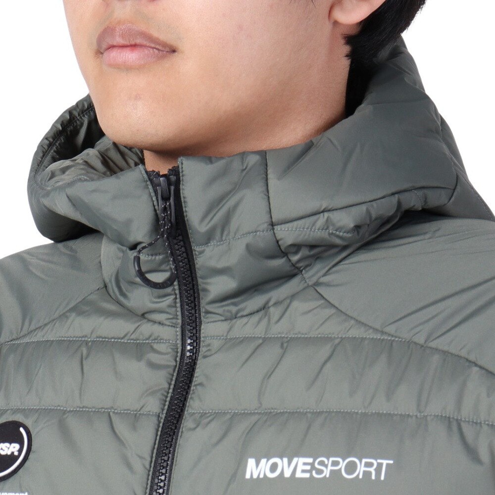 デサント（DESCENTE）（メンズ）AERO CAPSULE ハイブリッド バックロゴ フルジップフーディー DMMWJC40 KHBK